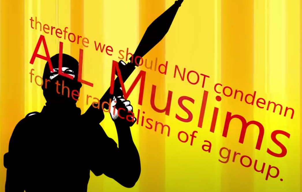 Islamophobia poem, kennetik typography