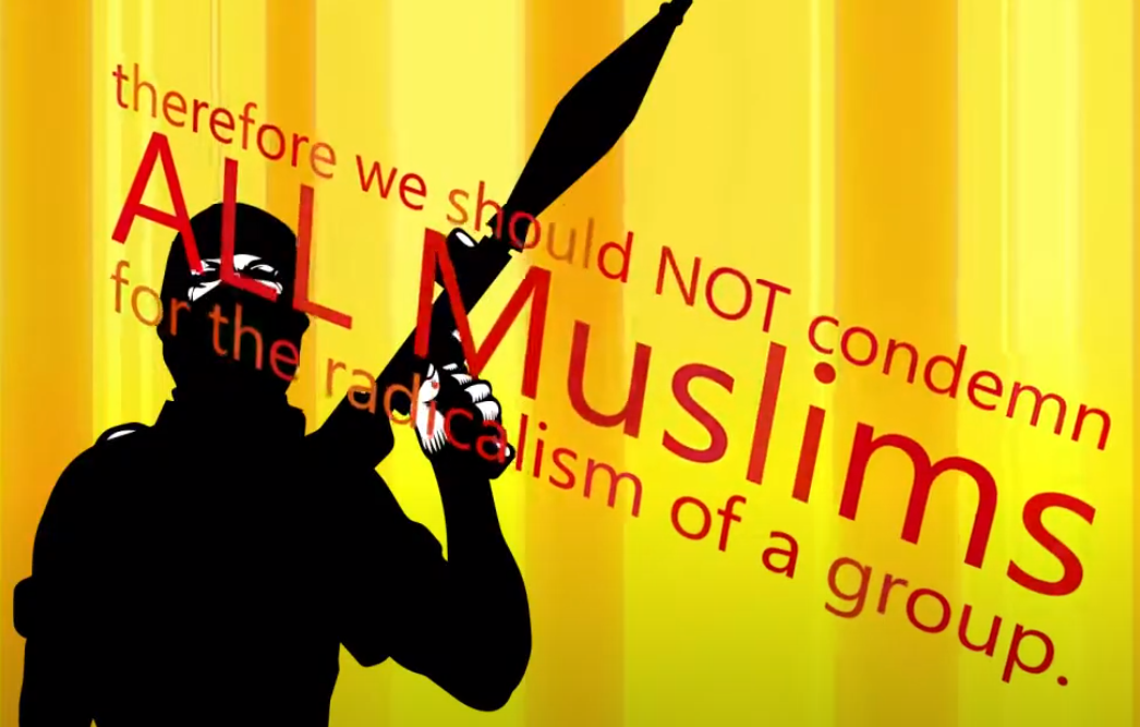Islamophobia poem, kinetic typography